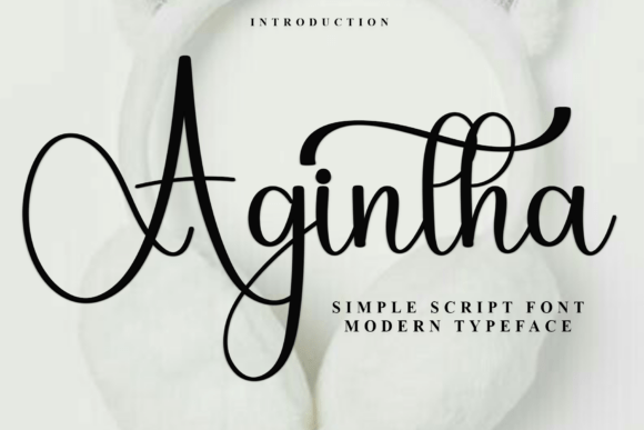 Agantha: Elevating Digital Brand Identity with a Handwritten Script Typeface