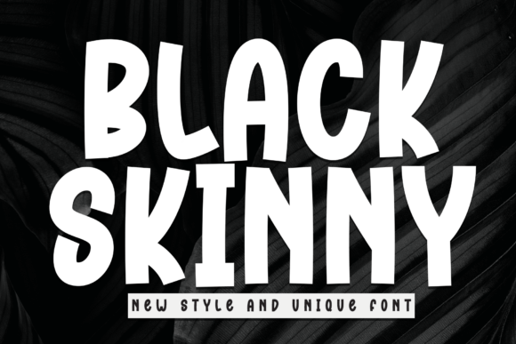 Black Skinny: A Script Handwritten Font for Authentic Brand Identity