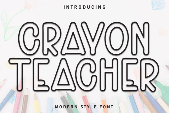 Crayon Teacher: A Handwritten Font for Wholesome Craft Designs