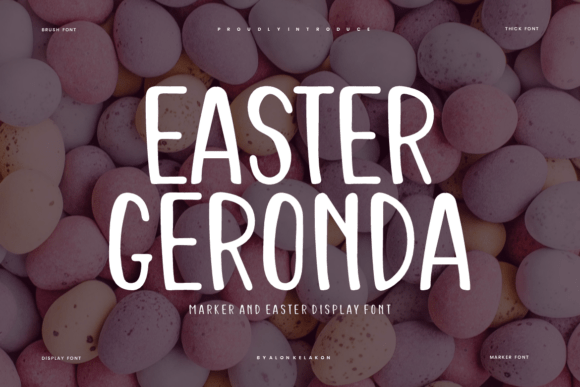Easter Geronda: A Sweet Handwritten Typeface for Authentic Brand Identity