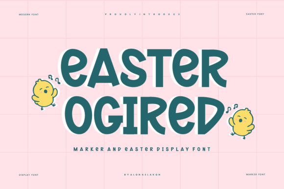 Easter Ogired: A Handwritten Font for Authentic Small Business Branding