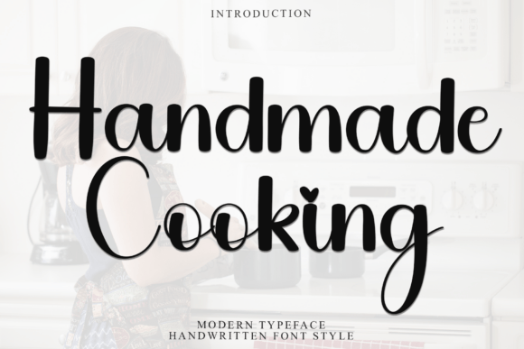 Handmade Cooking: A Soft Script Typeface for Editorial Design