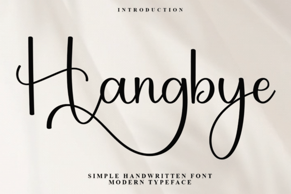 Hangbye Typeface: A Soft Script for Polished Brand Identity