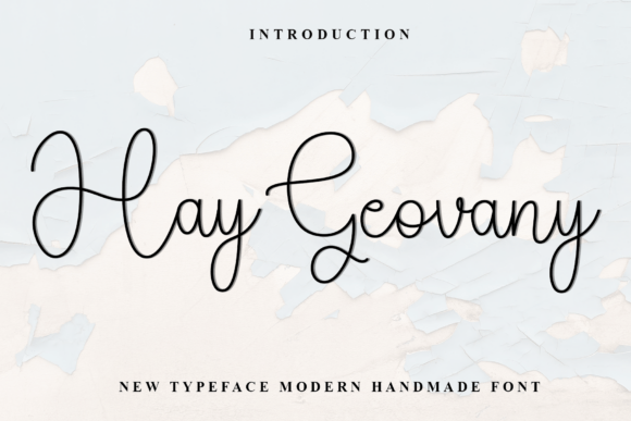 Hay Geovany: A Script Handwritten Typeface for Modern Web Design