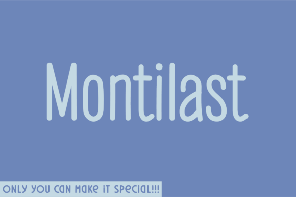 Montilast: A Handwritten Font for Authentic Brand Identity