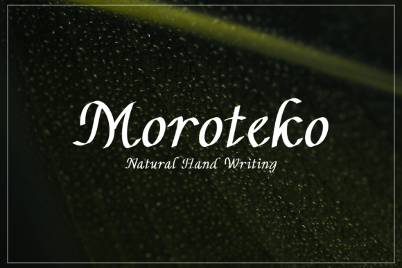 Moroteko: A Handwritten Serif for Authentic Editorial Design