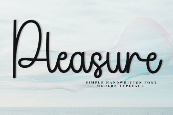 Pleasure: A Script Handwritten Font for Distinctive Brand Identity