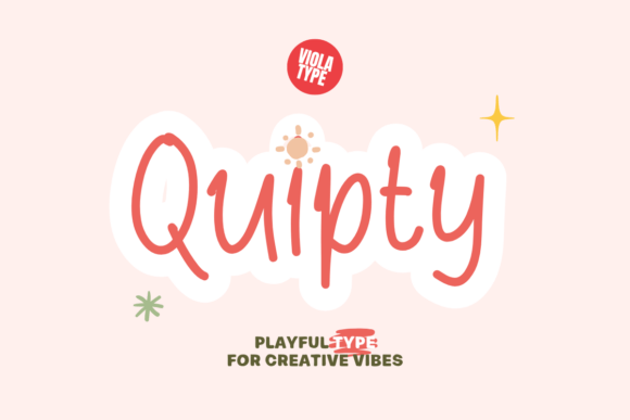 Quipty Typeface: A Quirky Handwritten Font for Handmade Branding