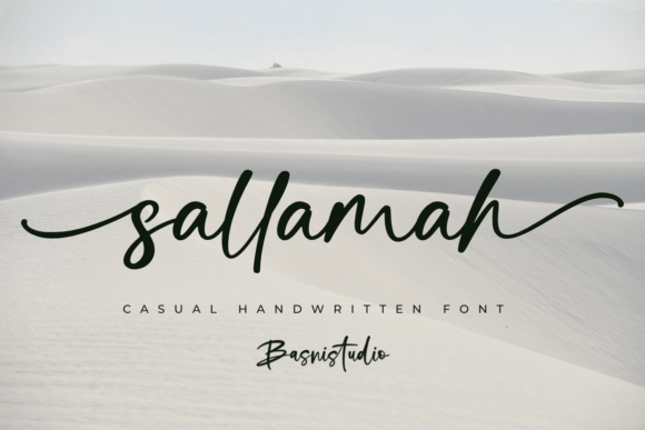 Sallamah: A Handwritten Typeface for Authentic Editorial Design