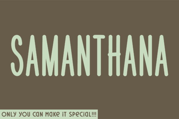Samanthana: A Handwritten Typeface for Authentic Web Design
