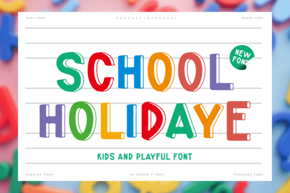 School Holidaye: The Script Handwritten Font for Engaging Digital Content