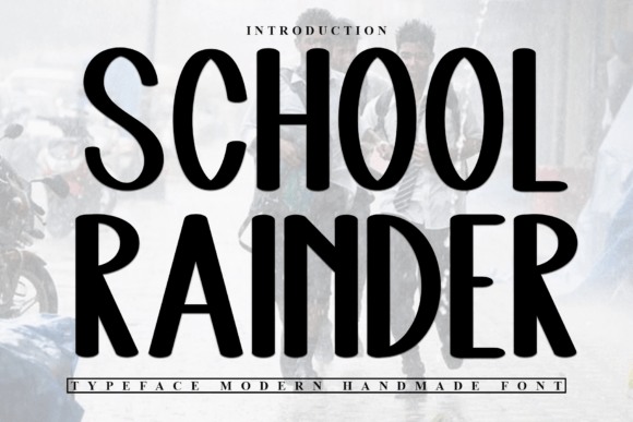 School Rainder: A Handwritten Typeface for Engaging Editorial Design
