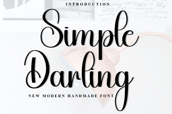 Simple Darling: A Soft Script Typeface for Modern Brand Identity