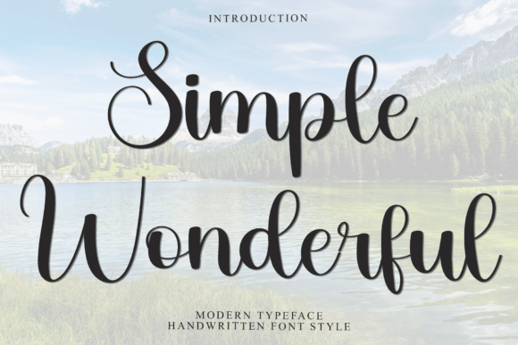Simple Wonderful: A Sweet Handwritten Typeface for Modern Brand Identity
