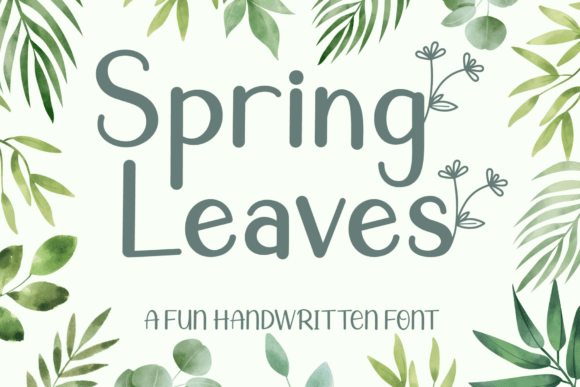 Spring Leaves: The Perfect Handwritten Font for Crafters