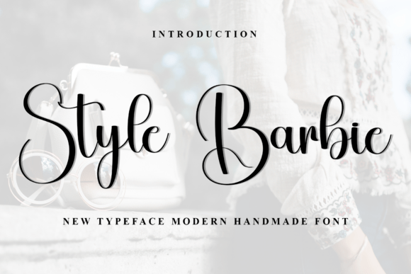 Style Barbie Typeface: A Soft Script for Handmade Branding