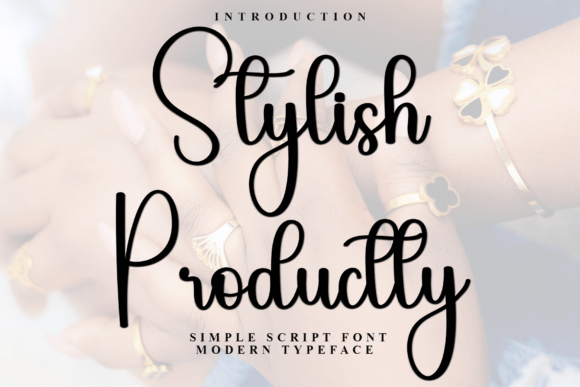 Stylish Productly: The Script Handwritten Font for Polished Brand Identity