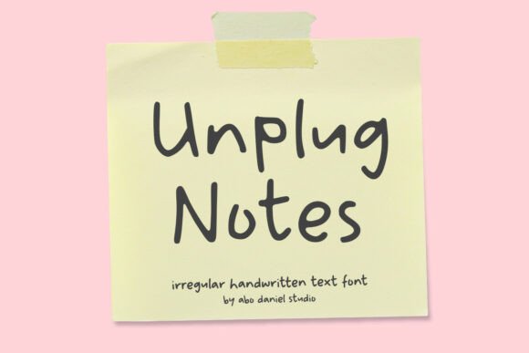 Unplug Notes: The Handwritten Font for Authentic Brand Stories
