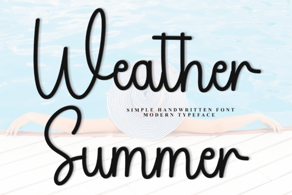 Weather Summer: A Soft Script Handwritten Font for Editorial Design