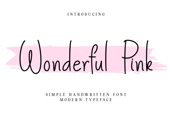 Wonderful Pink: A Script Handwritten Typeface for Modern Web Design